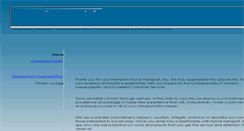 Desktop Screenshot of hometransportinc.com