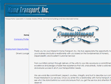 Tablet Screenshot of hometransportinc.com